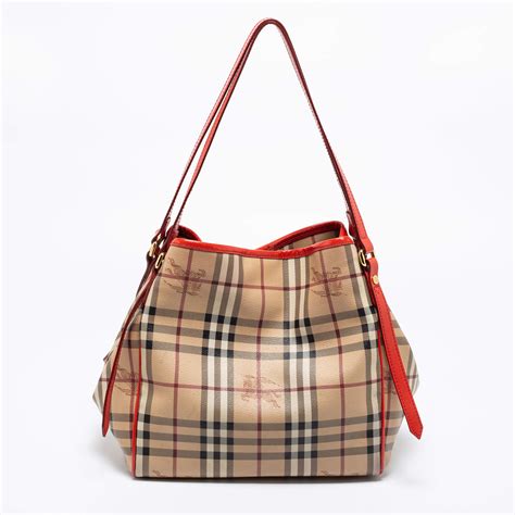 burberry haymarket patent colours small canterbury tote|Burberry haymarket tote review.